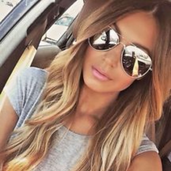 ladies ray ban aviators